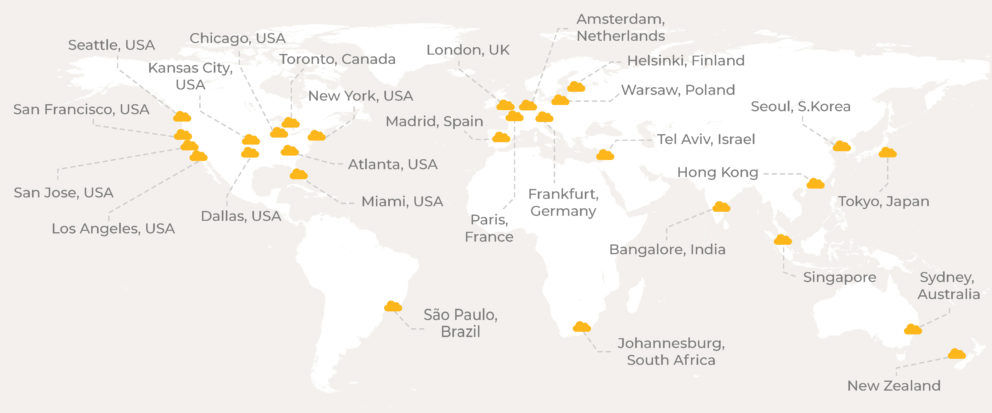 SFC node map with NZ